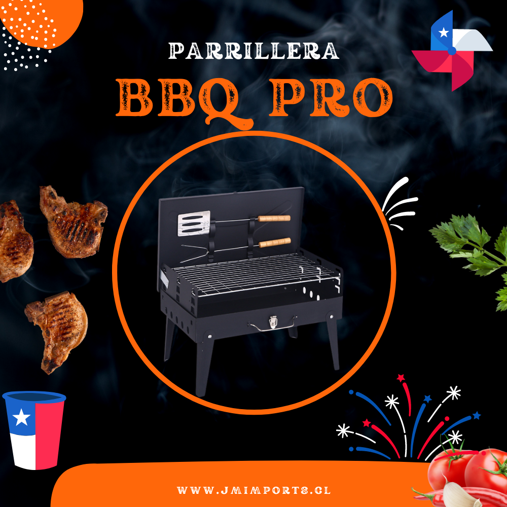 MINI PARRILLERA PLEGABLE PORTÁTIL BBQ PRO™ | + ABLANDADOR DE CARNES DE REGALO