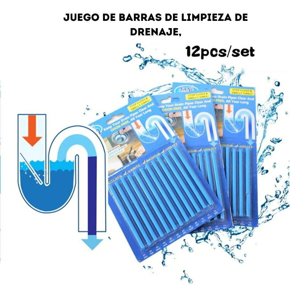 BARRAS DE LIMPIEZA DE DRENAJE DRAINFIX PRO™ | OFERTA 3x1