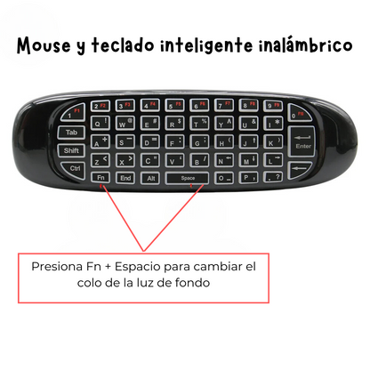 MANDO A DISTANCIA INTELIGENTE 3 EN 1 TECHFLYER ™ | AIR MOUSE + TECLADO + CONTROL REMOTO