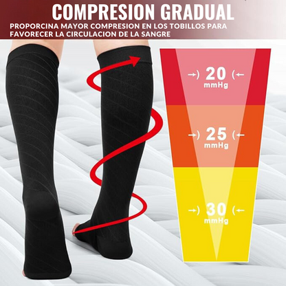 CALCETINES DE COMPRESION CON CREMALLERA